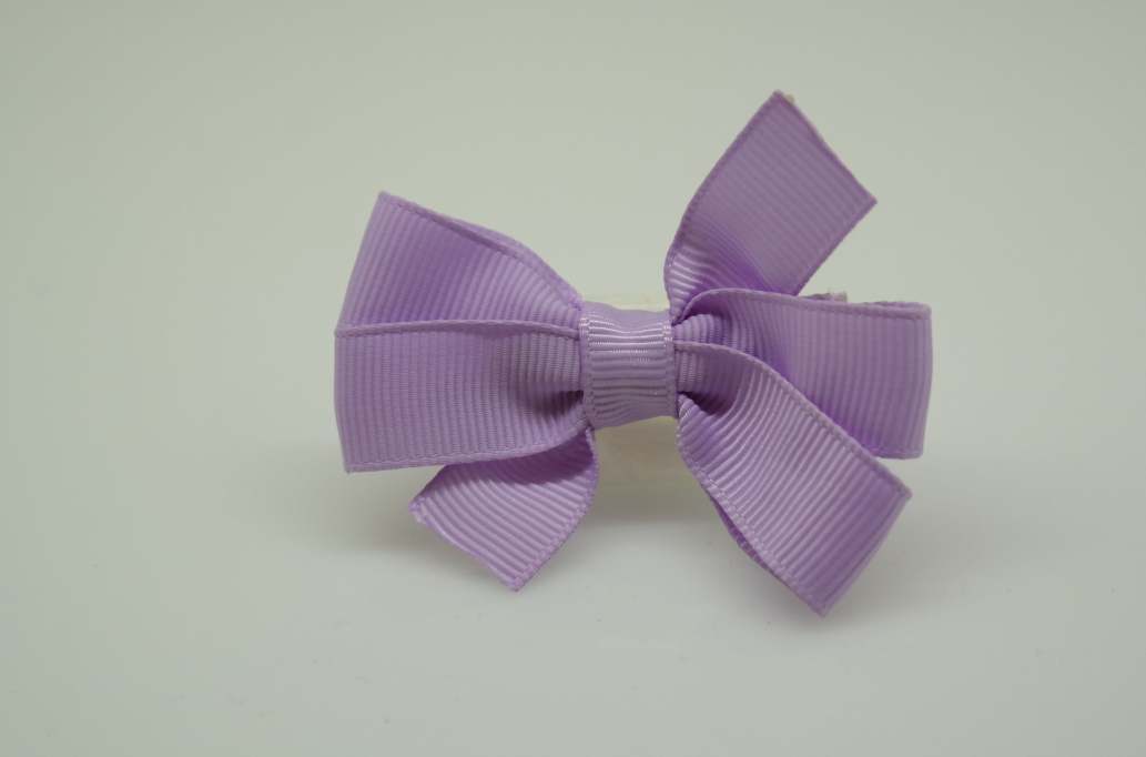 Small pinwheel hair Bow with colors  Light Orchiad
